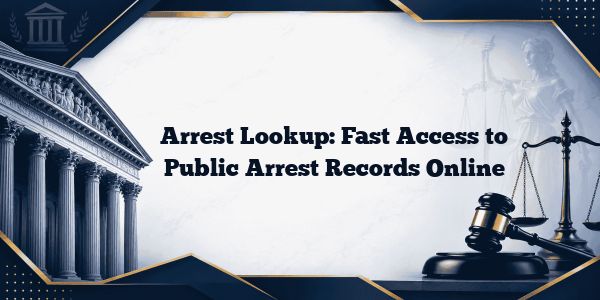 Arrest Lookup: Fast Access to Public Arrest Records Online